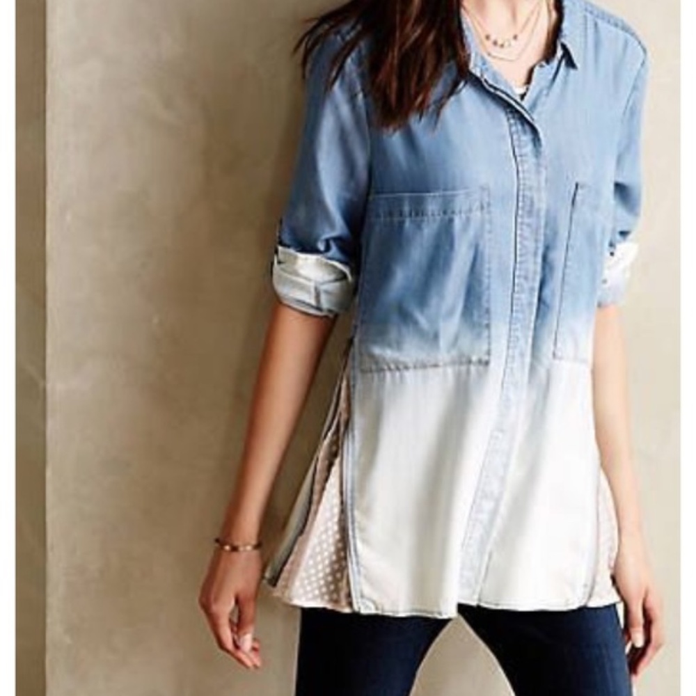 Anthropologie Holding Horses Ombre Button Down
